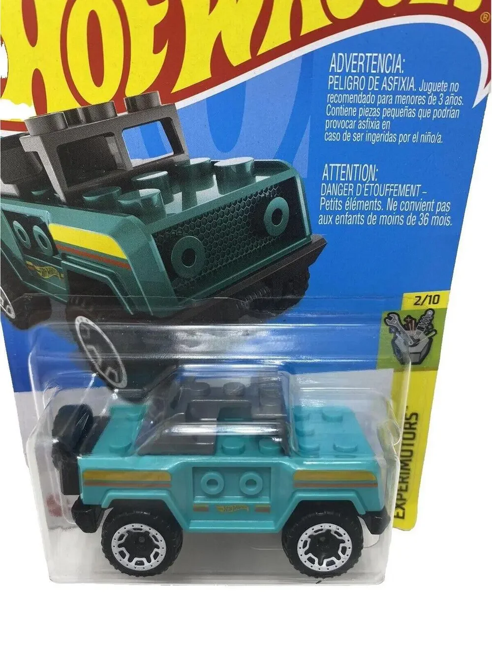 Hot Wheels Bricking Trails Green Blue #27 27/250 2022 Experimotors 2/10